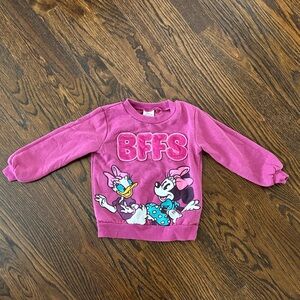 Disney Kids Pink BFFs Sweater